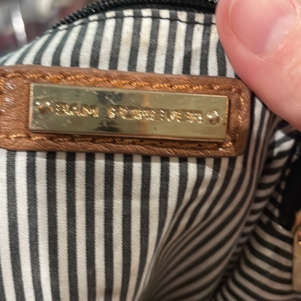 3am Forever Cognac Leather Tassel Fringe Purse View 5